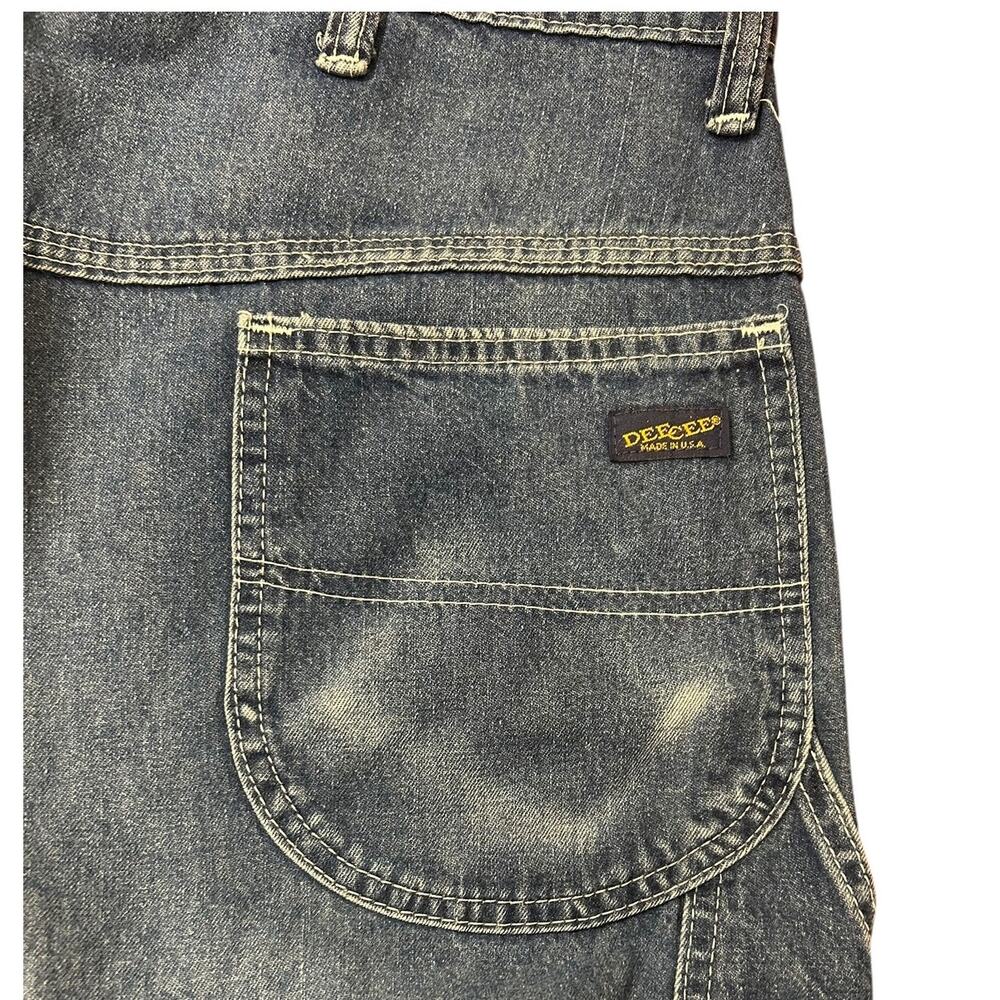 Vintage 70's DEE CEE Medium Wash Mid-Rise Straight Jeans Men's Size W36 x L34 - Picture 9 of 10